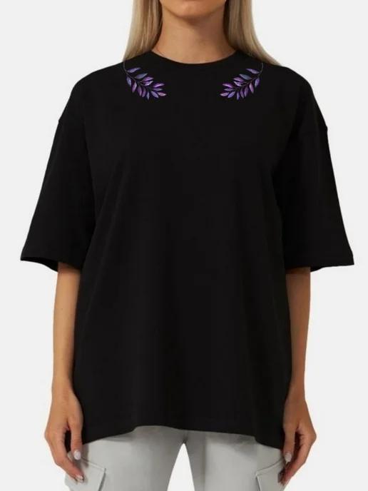 Oversized T-shirt with a print XL