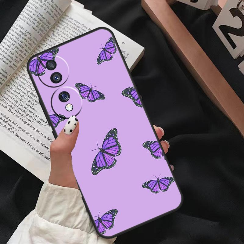 Purple aesthetic Case For Honor X8 X9 X7 X6 a 8X 9X X9a Cover For Honor Magic 5 Pro 10 50 70 90 Lite Coque