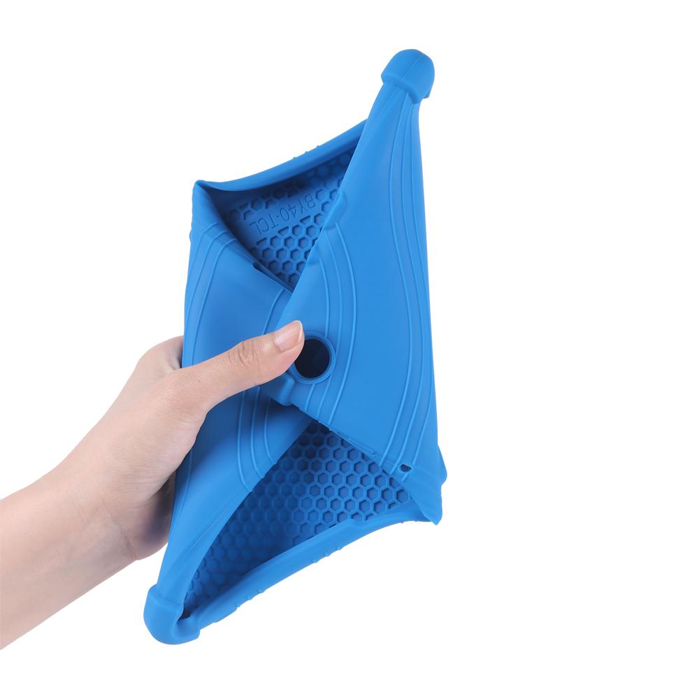 Θήκη σιλικόνης για TCL Tab 10L 8491X με ρυθμιζόμενη βάση και πυκνωμένες γωνίες κατά των κρούσεων.