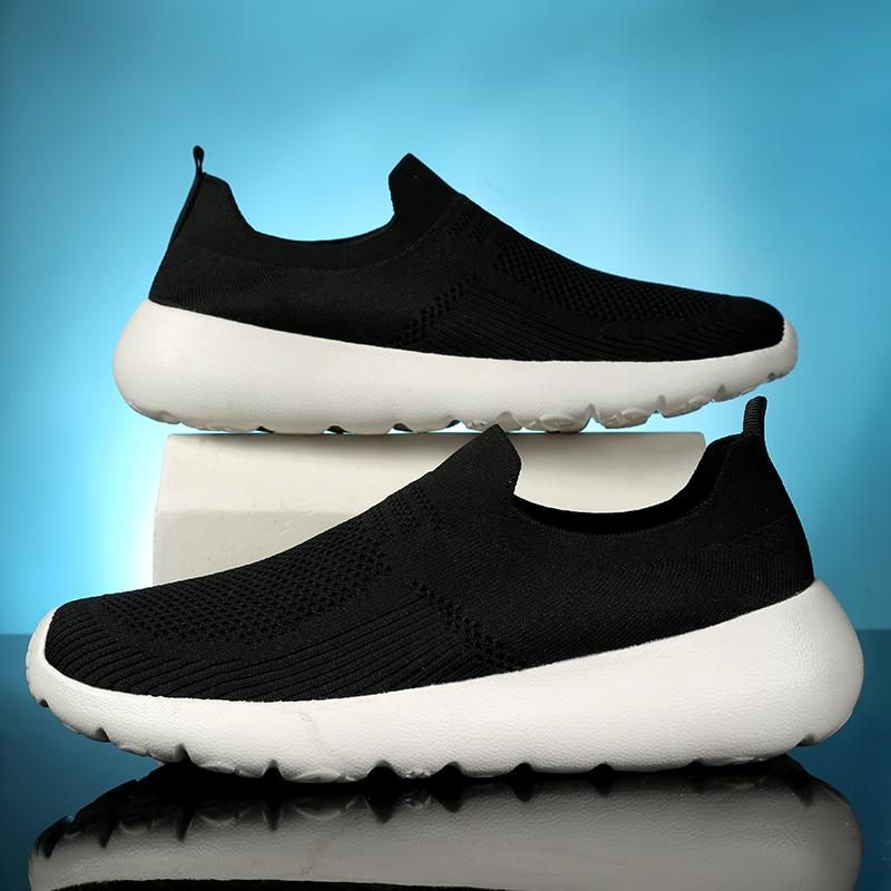 Fashion Summer Men's Sneakers Comfortable Breathable Lightweight Soft Wide Toe Non-slip Flat Socks Shoes Outdoor Casual Sports