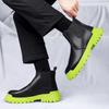 Fashion Cheap Autumn Winter Chelsea Boots Men Tooling Shoes Slip On High Top Leather Boots Man Comfortable Casual Men's Ankle Boots 2024