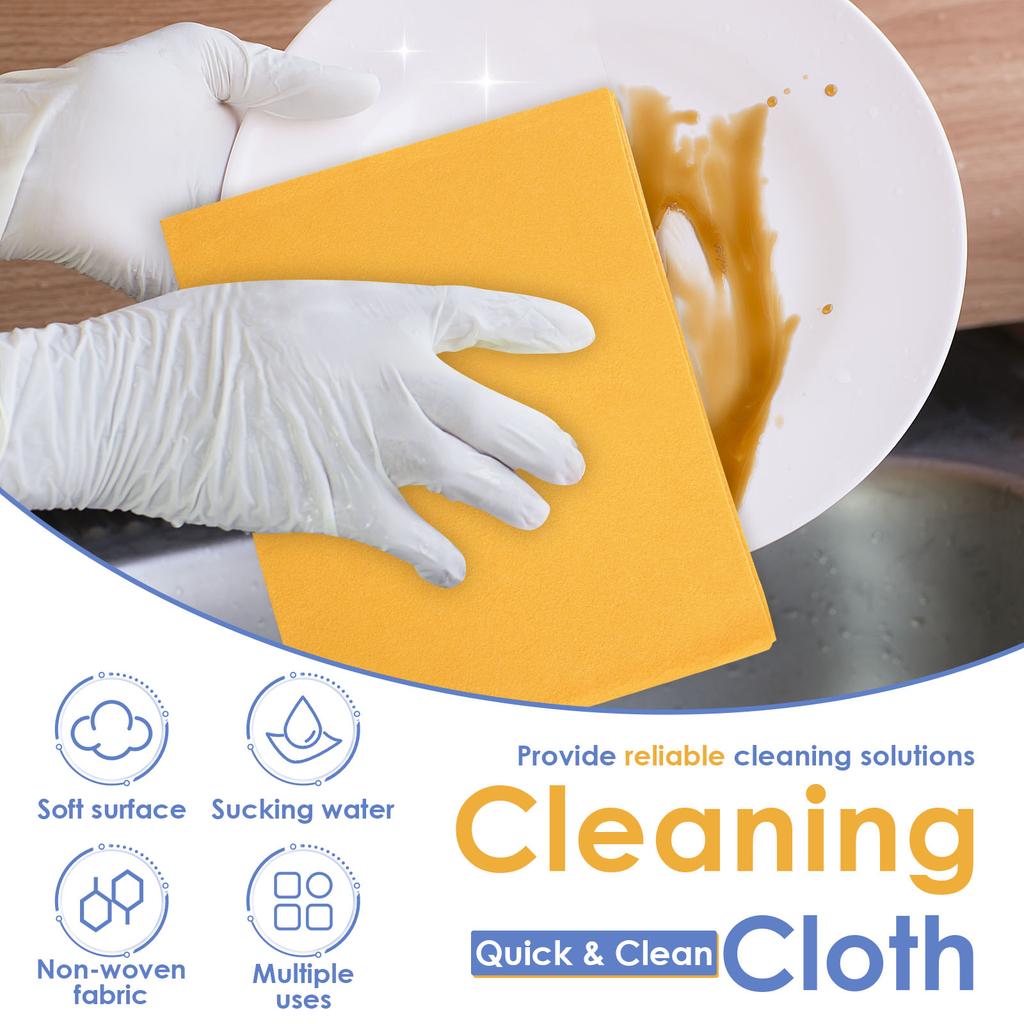 16/8Pcs New Ultra Absorbent Cleaning Shammy Reusable Cleaning Towel Machine Washable Will Not Scratch for Home Kitchen Bathroom
