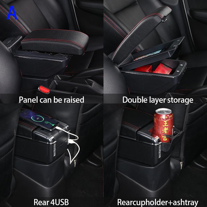 For Perodua Axia For jhe5 Agya Car Armrest box For jhe5 Wigo Interior Armrest Storage Box 2023 2024 Car Accessories UDS3