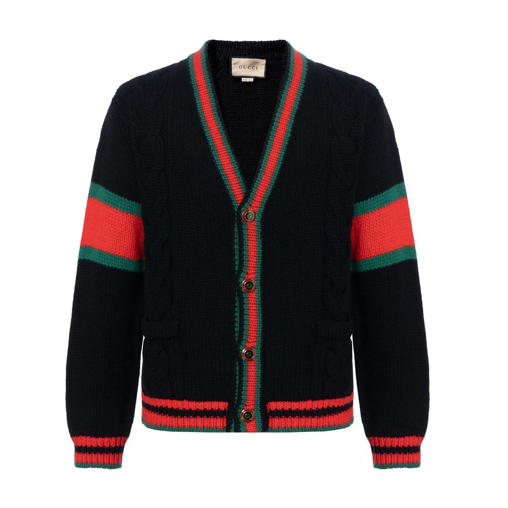 GUCCI Oversize Cable Knit Cardigan 497037-X1561-1082