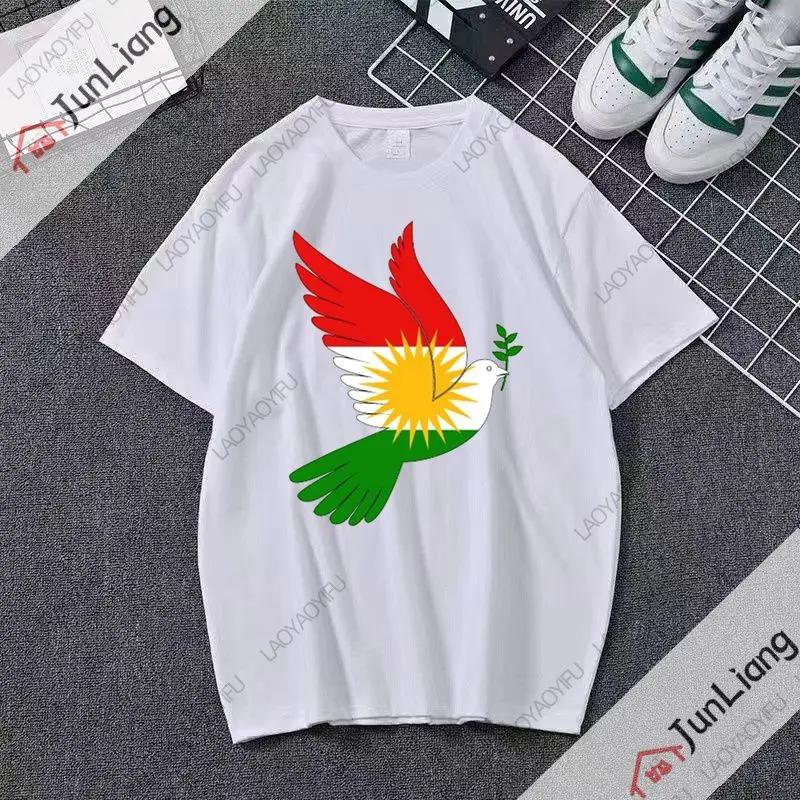 T-shirt Kurdistan Manica corta casual moda larga hip hop Unisex Harajuku Y2K abbigliamento neutro Retro comodo top abbigliamento