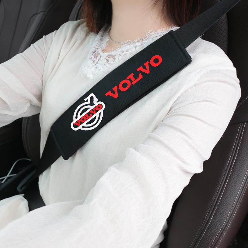 2pcs Cotton flannel carbon fiber protection Cover case For Volvo XC60 XC90 S60 V50 V60  V70 V90 S90 Accessories