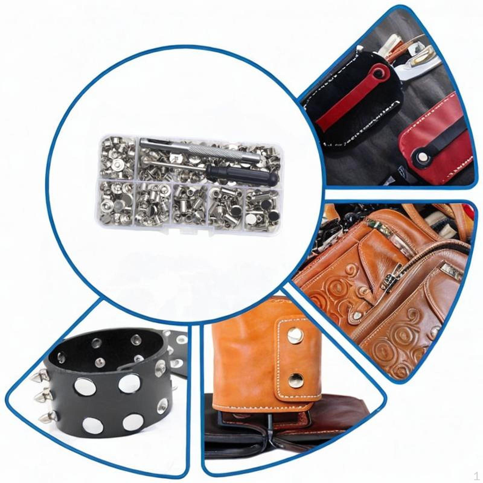 

Сверхпрочный стальной набор заклепок, колесные гайки и заклепки для ремонта серебряный