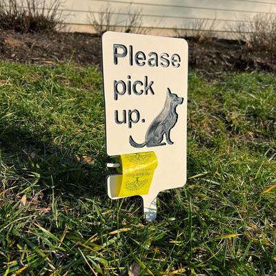 Hundekot-Schild mit Beutelhalter Outdoor-Kotschilder