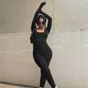 Women's Fashion Colour Slim Fit Long Sleeve Jumpsuit