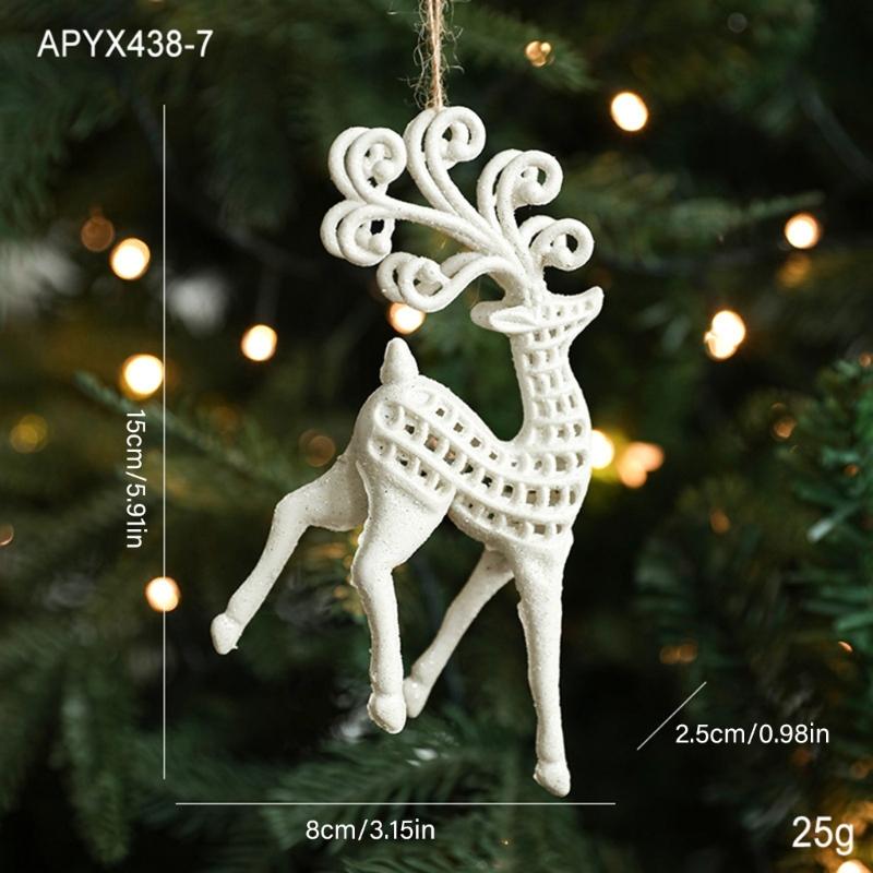 Weiße Kunststoff-Weihnachtsbaumdekorationen Bruchsichere Weihnachtskugeln Hängedekoration für Feiertagsbaumschmuck