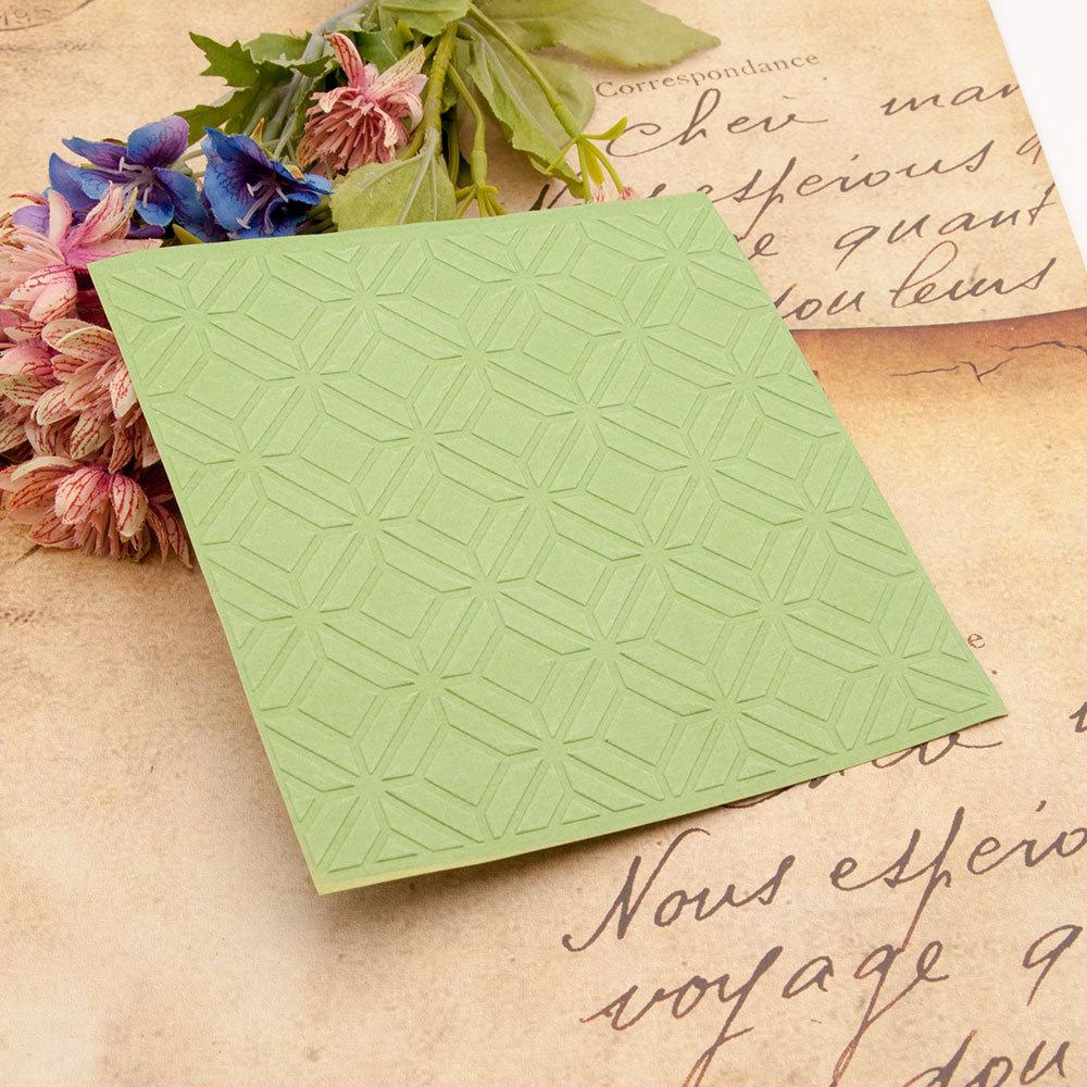 Grid Net Plastic Embossing Folders Template Dies Stencil Flower Lace Line Rattan Heart Frame