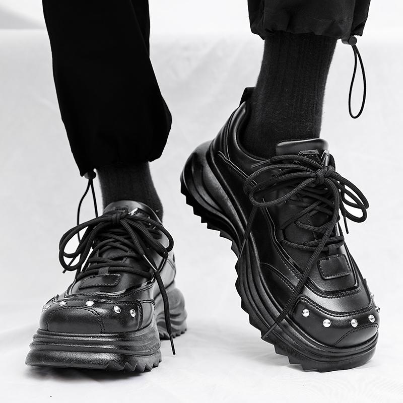 

Мужская популярная обувь на толстой подошве, повседневная, модная и универсальная, трендовая студенческая обувь, корейская версия, уличный стиль, мужская обувь 39