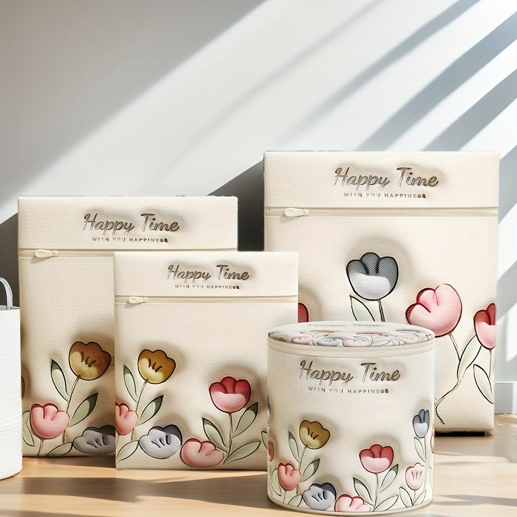 Polyester Laundry Bags, Rectangular Washing Machine Durable Pockets for Sweaters, Shirts, Socks, Underwear, Anti Deformation, Zippered, Woven,