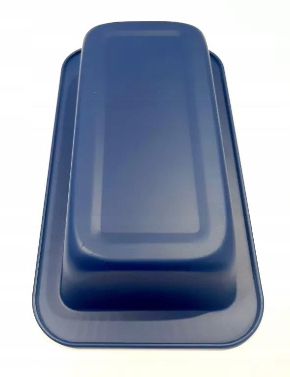 Blacha nieprzywierająca do pieczenia forma 11 x 21cm granatowa