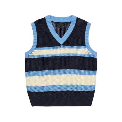 Markm V-Neck Striped Knit Vest (Mgvcc8301)