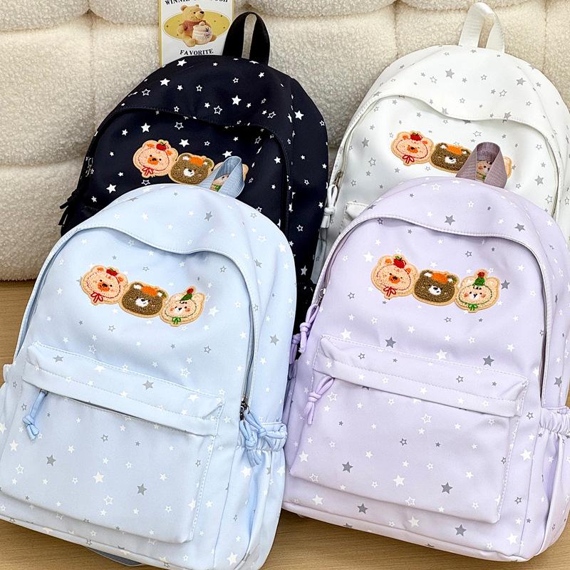 Schoolbag New Backpack Primary and Secondary School Schoolbag Female Cartoon Lightweight High Value Cute Dopamine Color Scheme Backpack