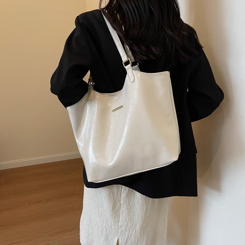 Leder-Einkaufstasche, Damen-Umhängetasche, große Kapazität, Handtasche