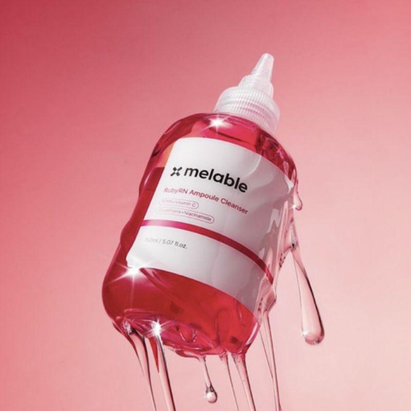 Melable Rubyaln Low pH PDRN Brightening Ampoule Cleanser 150ml – Dark Spot & Glow Care Facial Cleanser