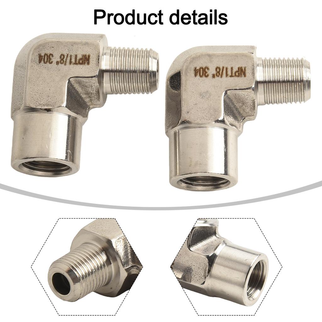A Practical Solution To Your Pipeline Needs This Set Includes Two Sturdy Stainless Steel Connector Adapters (NPT)