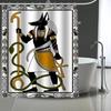 Egyptische Anubis Egyptische Cultuur Grote Douchegordijn, Waterdicht Polyester Stof Met 12 Haken, Huis Decoratie
