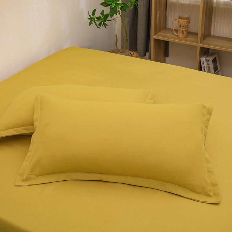 2pcs Pillowcase Decorative Cushion Cover Envelope Style White Gray Khaki Solid Color Home Body Pillow Case 48X74cm