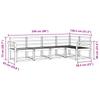 Outdoor Sofa Set 5 pcs White Solid Acacia Wood