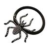Gothic Halloween Themed Spiders Hair Tie For Women Shimmering Rhinestones Decoration Hairband Party Accessory