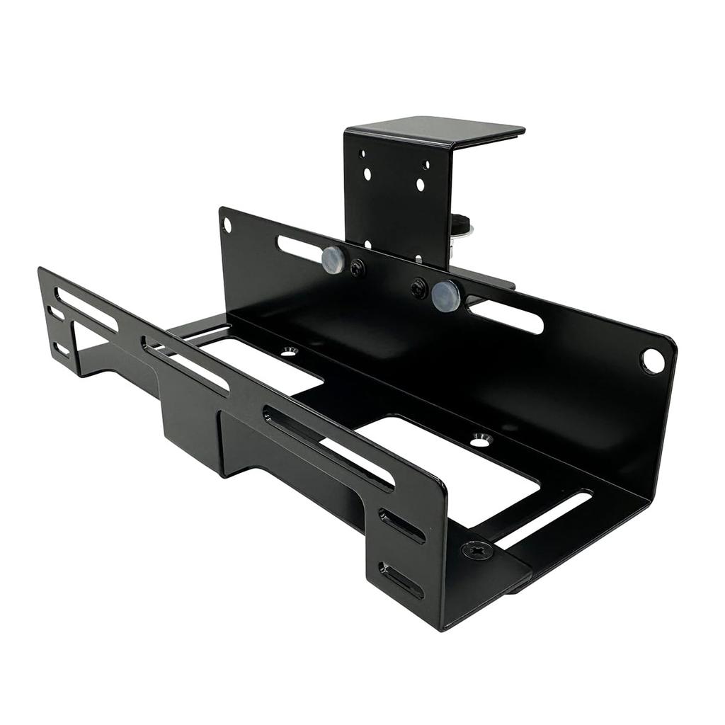 Nagao Seisakusho NB-VESAHOLD200CL Clamp-Style Storage Holder, VESA Compatible, 2-Way, for HDD, PC, and Cable Taps, Rear Storage Holder, 200mm