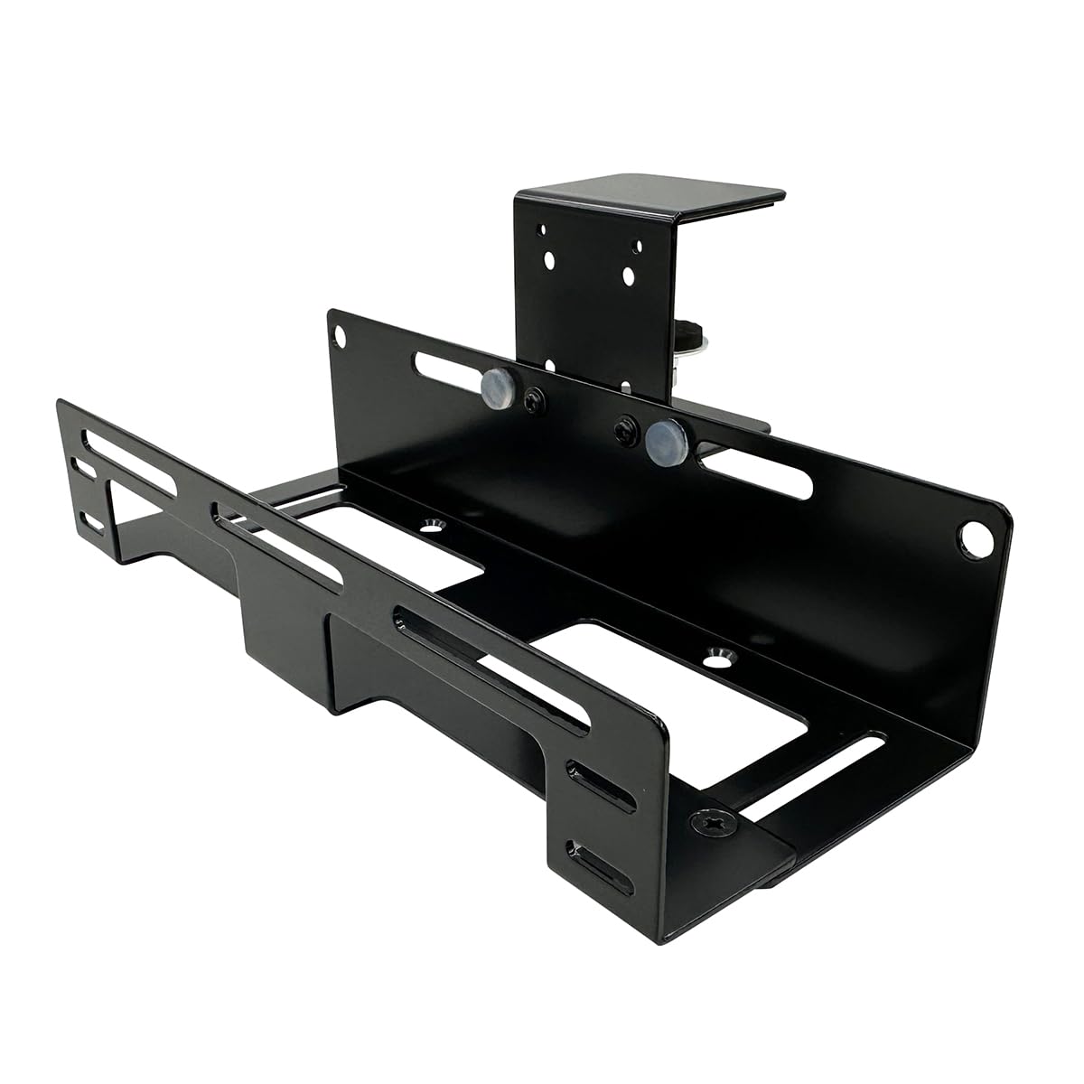 

Nagao Seisakusho NB-VESAHOLD200CL Clamp-Style Storage Holder, VESA Compatible, 2-Way, for HDD, PC, and Cable Taps, Rear Storage Holder, 200mm