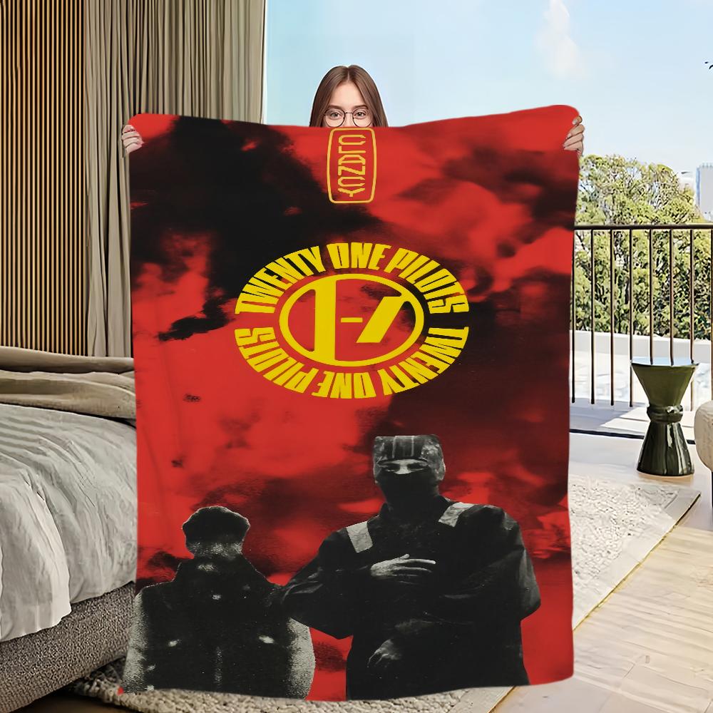 Band T-Twenty One P-Pilots Clancy Printed comfortable sofa living room bedroom Plush blanket suitable for home travel and gifts
