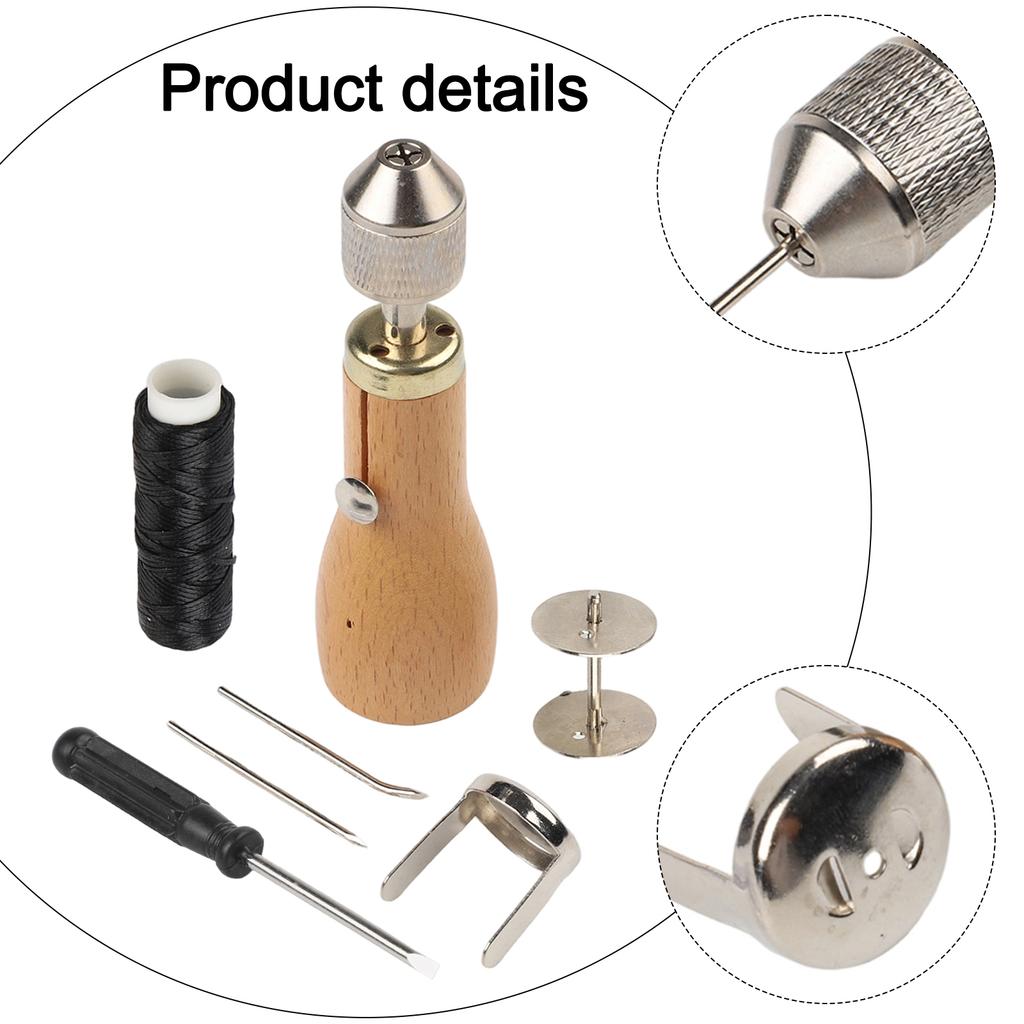 For DIY Leather Projects Handmade Leather Sewing Machine For Leather Craft Projects Needle Holder Heavy Leather Application