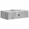 Wall Mounted Side Table Grey Sonoma 59 x 34.5 x 17 cm