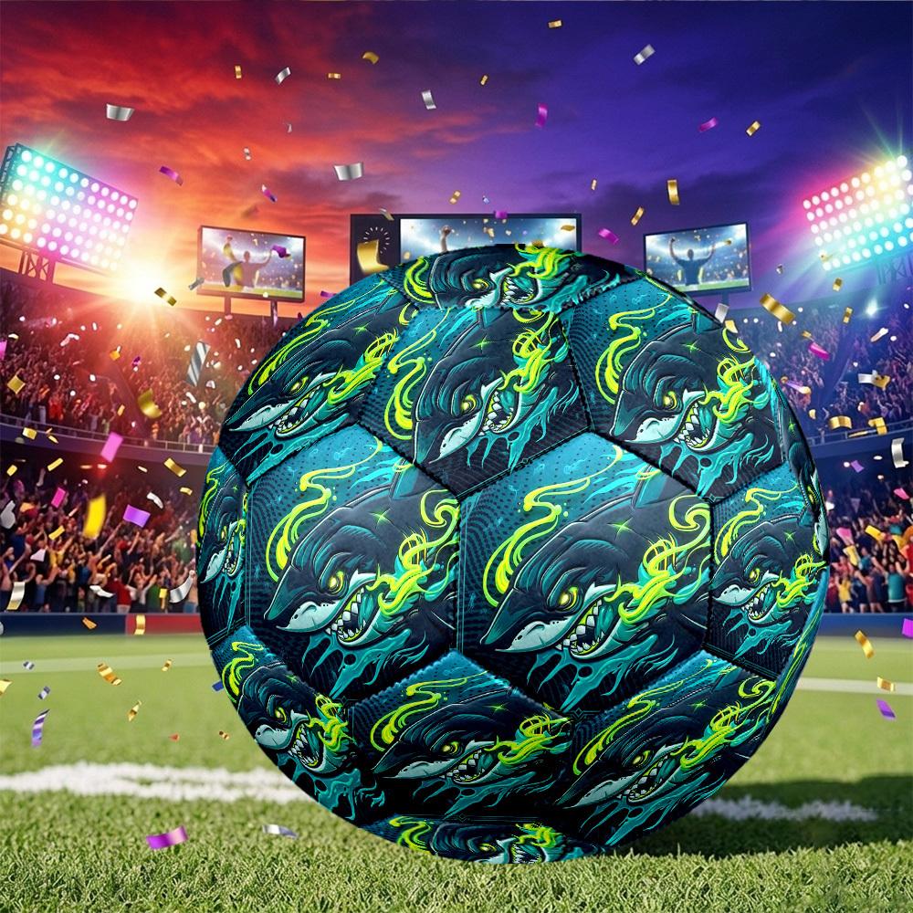 1pc Oceanic Fury Soccer Ball Size 5,Suitable for Practice Matches/Training, Ideal for Indoor and Outdoor Sports. c63036