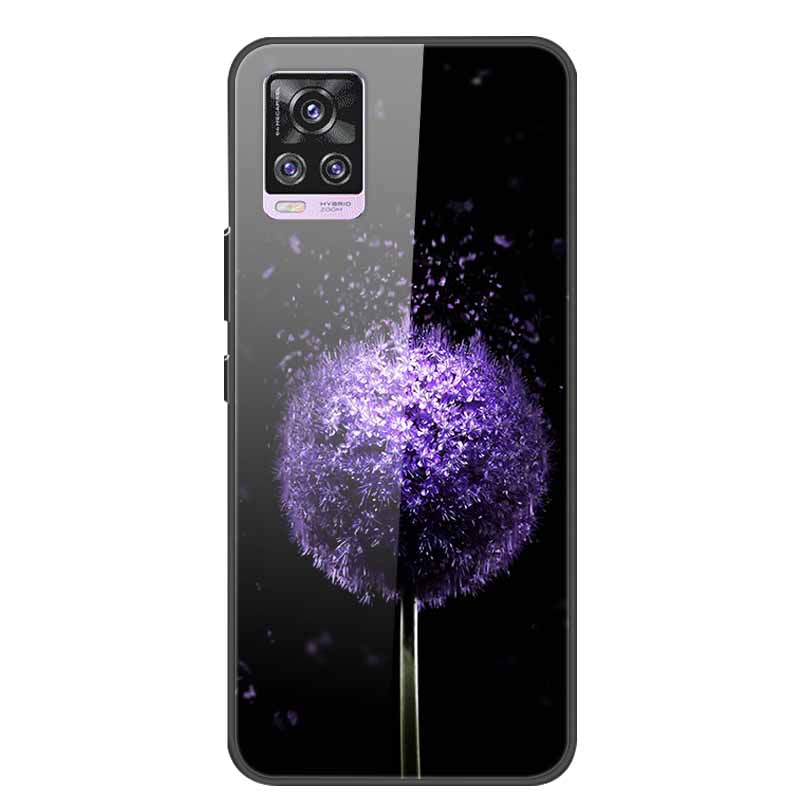 For Vivo V20 Pro Phone Case V 20 Pro Soft Bumper Tempered Glass Hard Back Covers Cases For Vivo V20 Pro Case 6.44" Coque Fundas