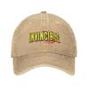 Cappellini da Baseball Invincible Bloody Logo Uomo Donna Cappelli Lavati in Denim Usurato Cartoni Animati Anime Cappellino Vintage da Esterno per Corsa Snapback