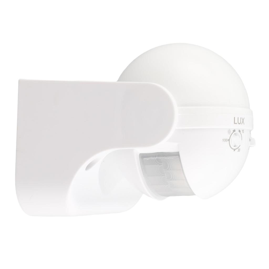 DOACT Bewegungsmelder Lichtsensor PVC 6 IP44 Außenbereich Sensor, Schalter, Schalter, Material, 8.5 9.5cm, Kompakt, Einstellbar, Wasserdicht,