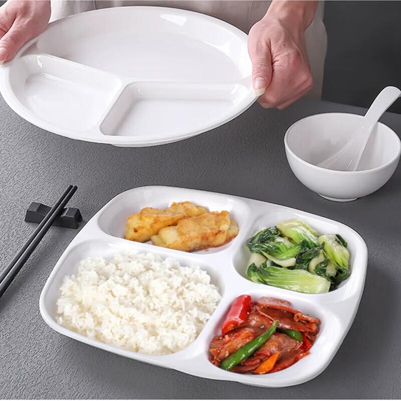 Commercial Melamine Divided Cafeteria Trays