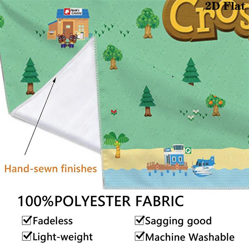 Animal Crossing Anime Wall Tapestry Aesthetic Wall Hanging Printed Fabric Blanket Decorative Tapestries for Bedroom Living Room Home Decor