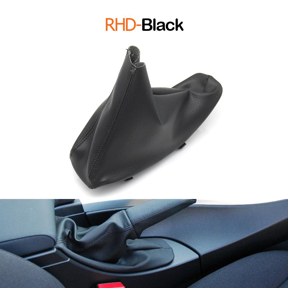 Car Handbrake Brake Handle Leather Lever Gear Frame Cover For BMW 3 Series E90 E91 E92 E93 2005-2011 34427900777 34427155624