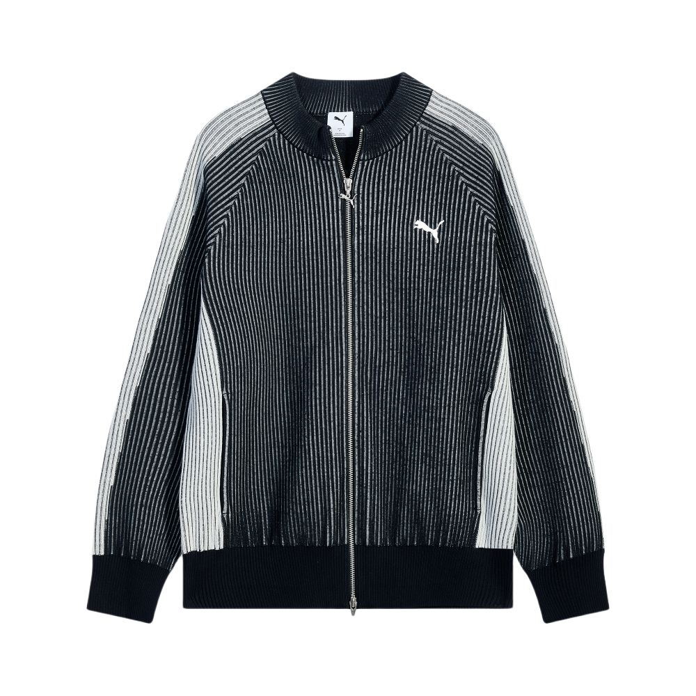 

Puma T7 FW25 Loose Fit Sports Zip Shoulder Sleeve Knit Top Men tops 637434-01 XL