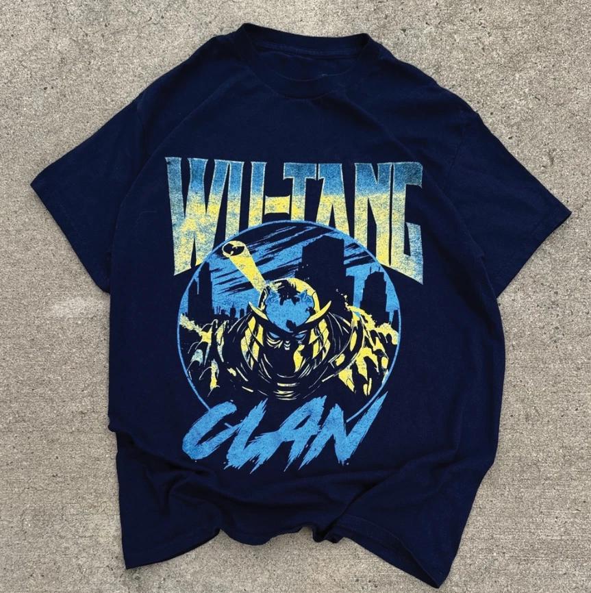 Vintage Wu-Tang Clan Graphic T-Shirt Hip Hop Rap Black Band Tee Unisex S-5XL L