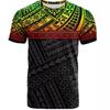 Fashion Polynesian 3D Printed T-Shirt Men's Summer Short Sleeve Hawaiian Crew Neck T-Shirt Casual Top