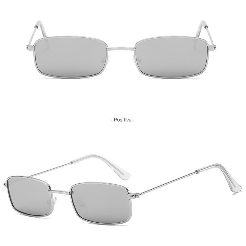 Candy Color Metal Cat Eye Sunglasses UV400 Female Summer Street Eyewear for Women Korea Style