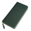 Long Round PU Holds 8 Large x 10 x Available in 8 Colors [nokorika] Women's Wallet, Zipper, Leather, Cards, Capacity, 19.5 2.5 cm, (Green)