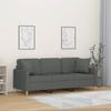 Vidaxl 3-Seater Sofa With Cushions, Dark Grey, 180 Cm, Fabric