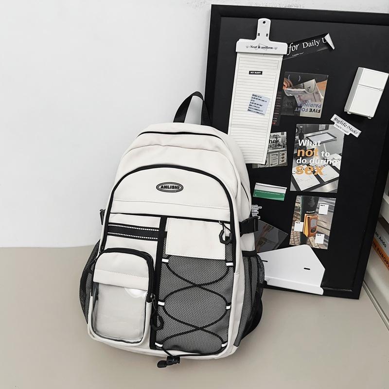 Schoolbag men's ins tide Korean version of Harajuku trend tooling couple backpack, new large-capacity lightweight computer backpack