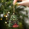 Acrylic Christmas Ornament Green Hair Elf Decoration Reusable Holiday Decor Xmas Tree Car Rearview Mirror Hanging Pendant Party Supplies Gift Durable