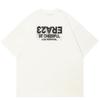 Streetwear Both Sides Letters Graphic T-Shirt Cotton Unisex Tops Tees Summer Short Sleeves T Shirt