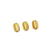 Gold-Plated Melon Pattern Spacer Beads, Colorfast, 7x11mm, DIY Jewelry Pumpkin Shape