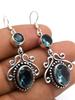 Blue Topaz Gemstone Ethnic Handmade Drop Dengle Earring Jewelry ER 179